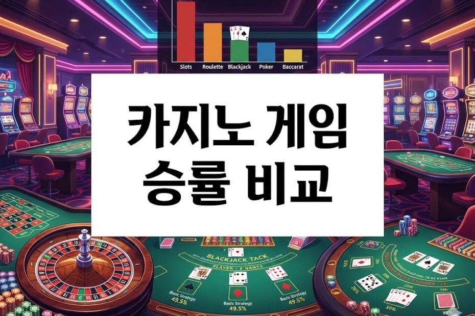 카지노 게임 승률 비교