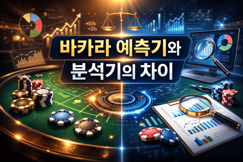 바카라 예측기 vs 분석기 차이